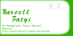marcell patyi business card